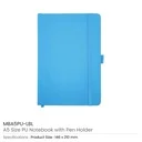A5 PU Notebooks with Pen Holder