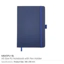 A5 PU Notebooks with Pen Holder
