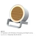 BT Speakers with Wireless Charging and Lamp