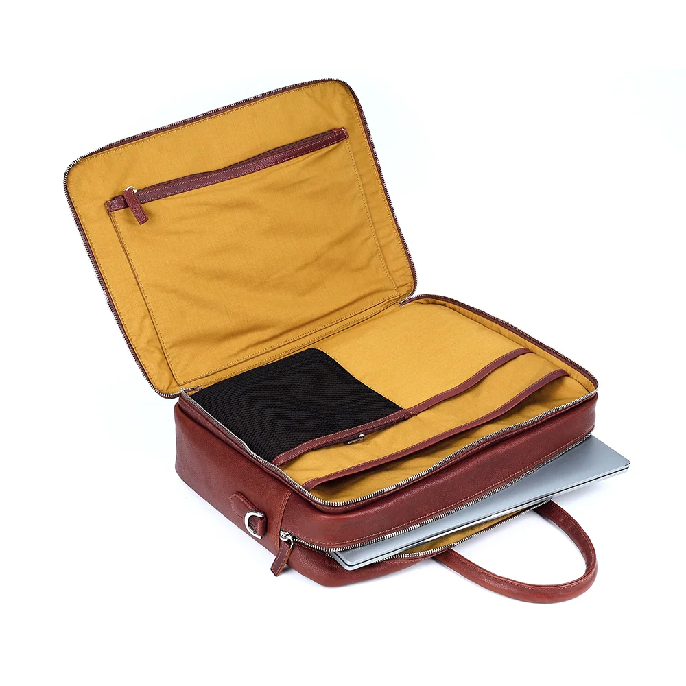 CHASE PLUS Laptop Bag Arcana brown- Oxford
