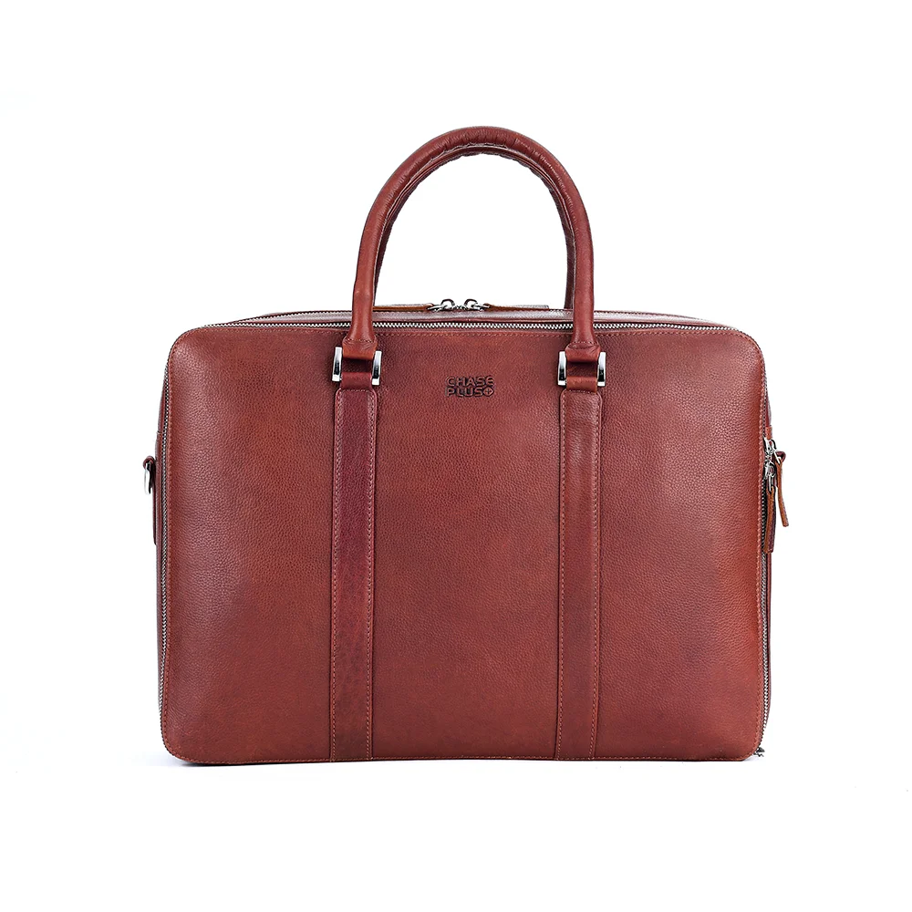 CHASE PLUS Laptop Bag Arcana brown- Oxford