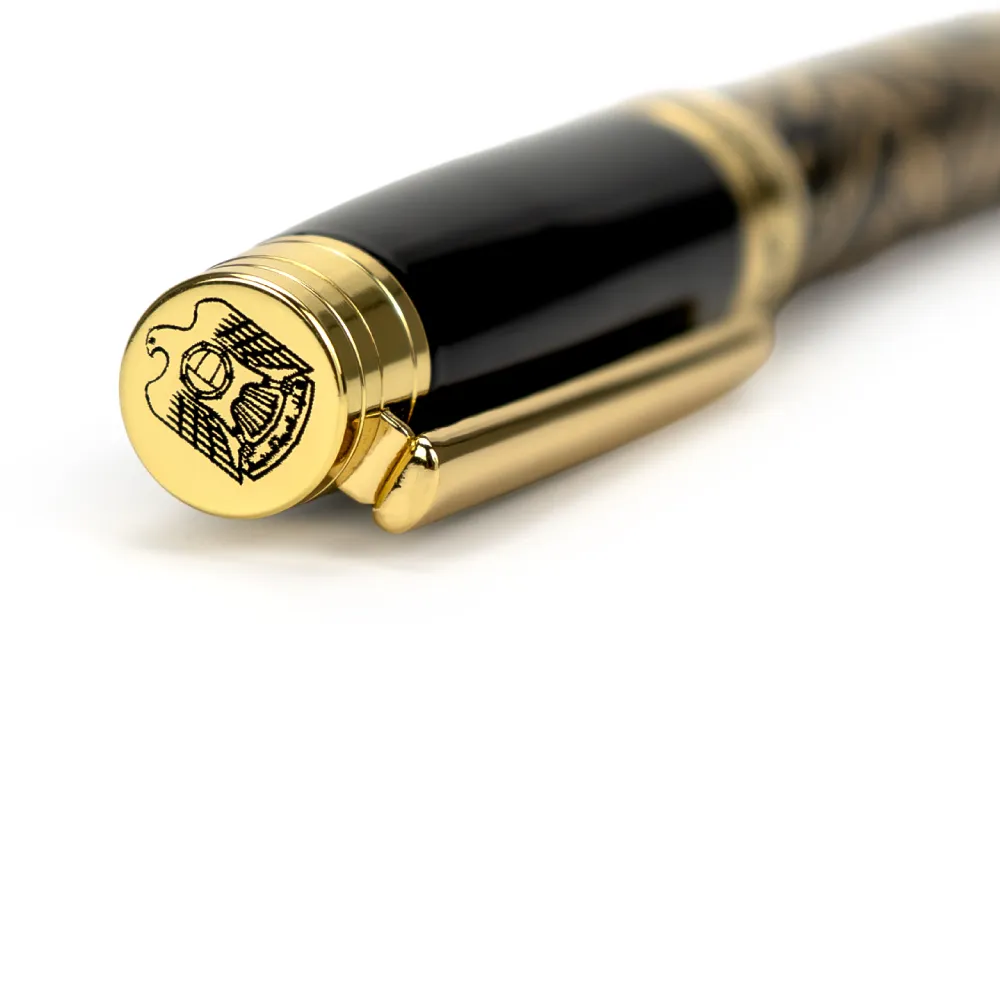 Emirati Prestige Metal Pens with Arabic Calligraphy & UAE Falcon Edition