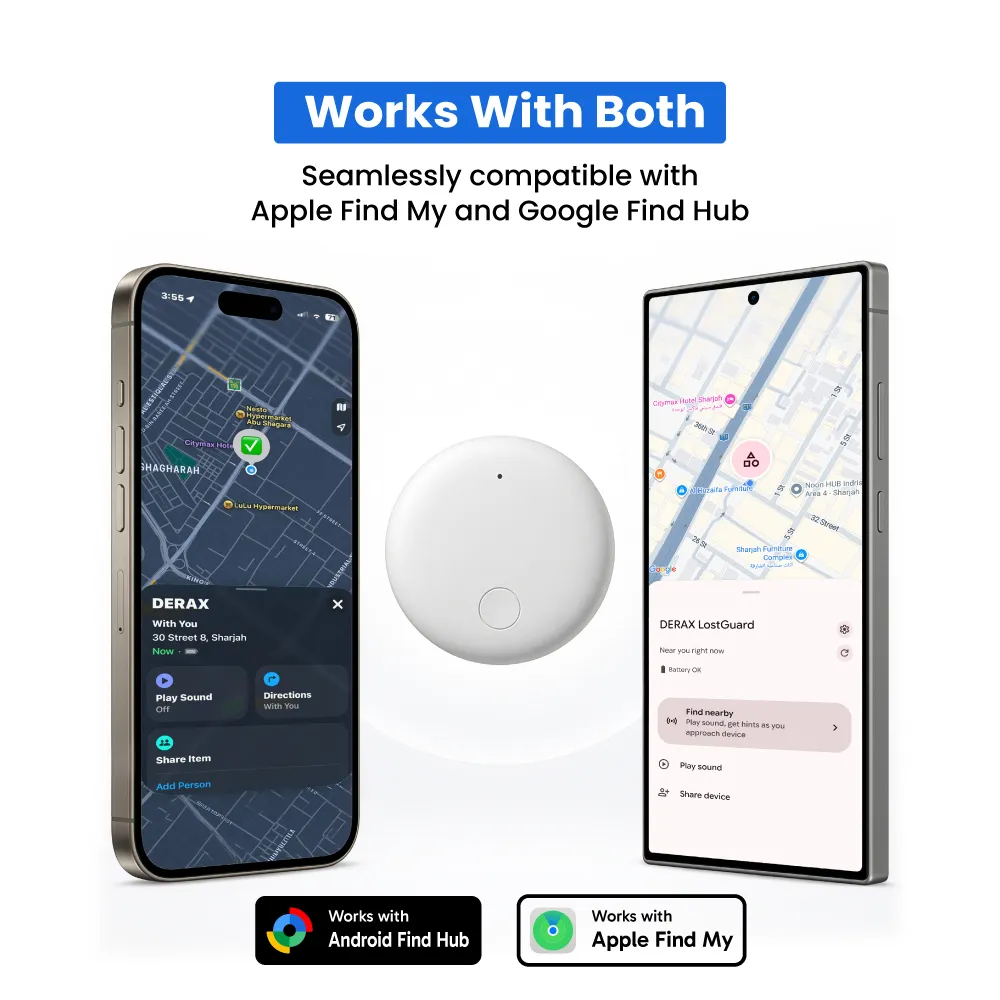 Smart Anti-Loss Tracker with PU Keychain – Track It Anywhere