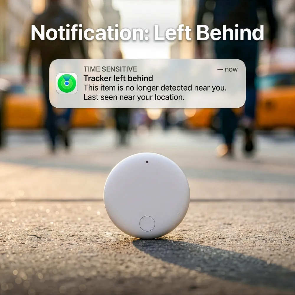 Smart Anti-Loss Tracker with PU Keychain – Track It Anywhere
