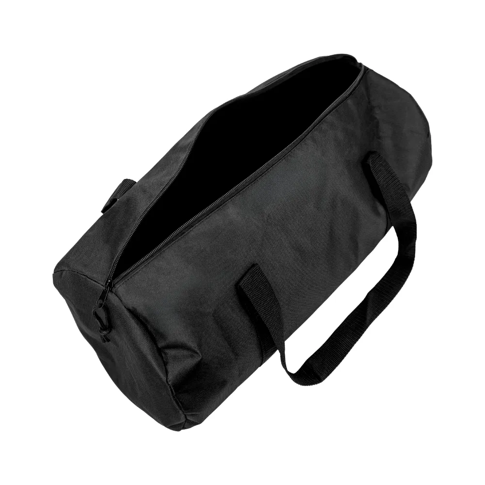 Duffle Gym Bags in Black with Zipper Closure