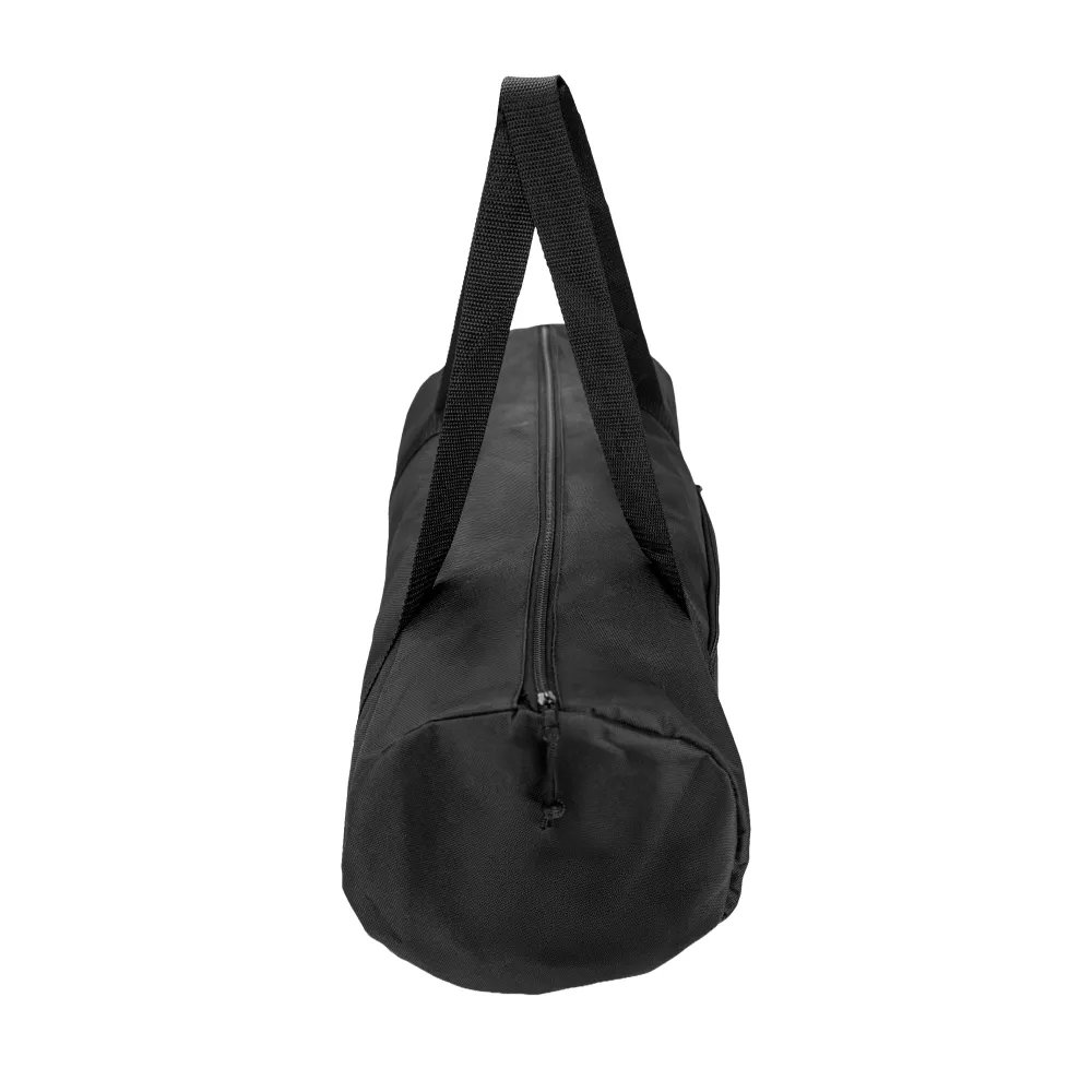 Duffle Gym Bags in Black with Zipper Closure