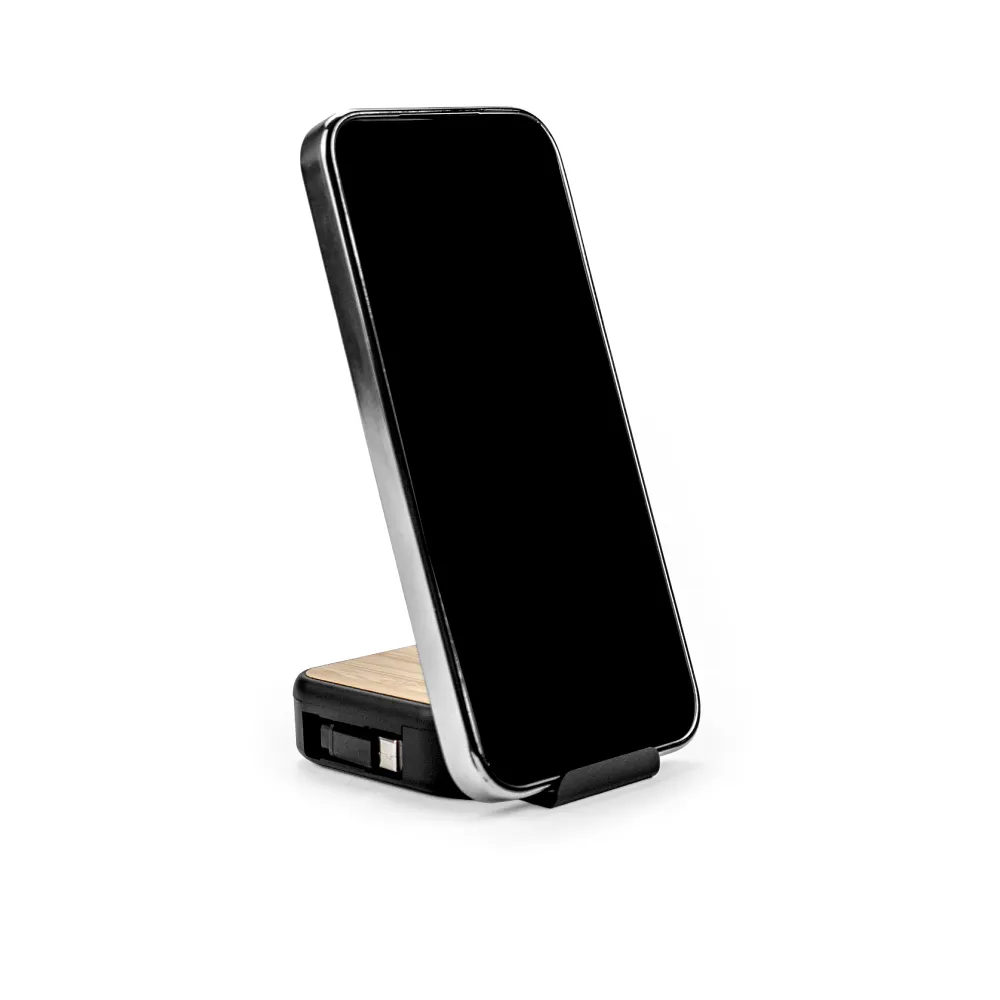 Retractable Charging Cable Set with Bamboo Top – 60W Fast Charging