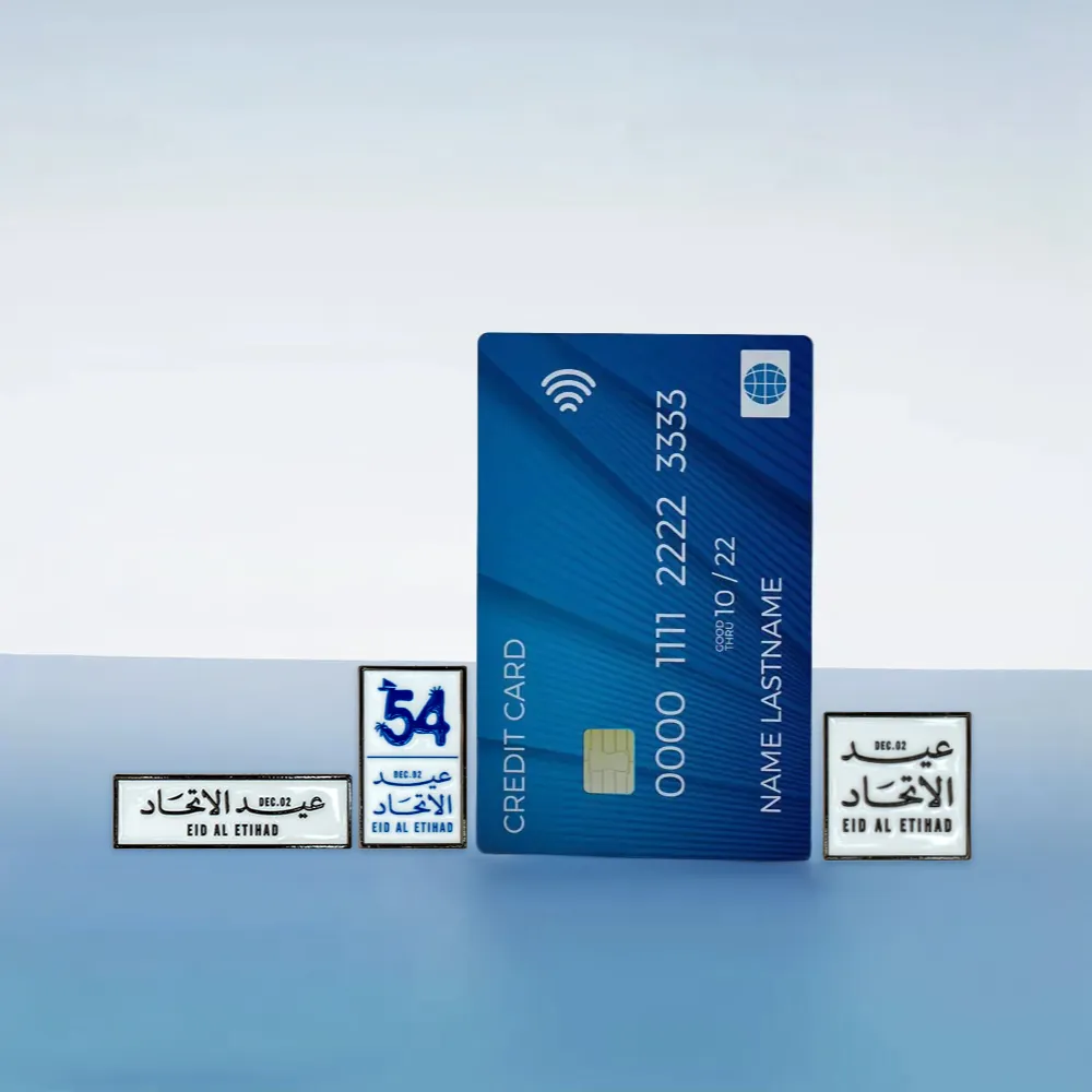 Eid Al Etihad Badges in Metal with Magnet Attachment