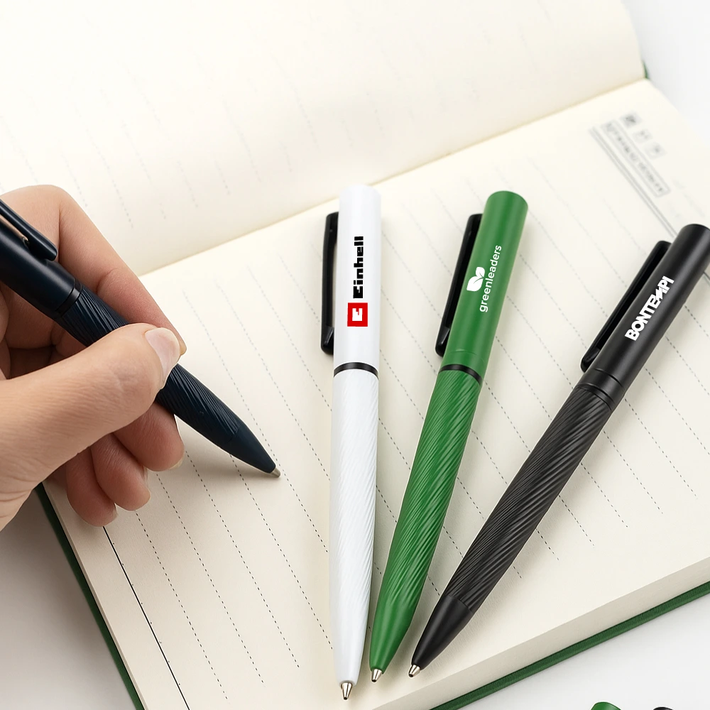 Metal Pens Twist Action Matte Finish and Black Clip