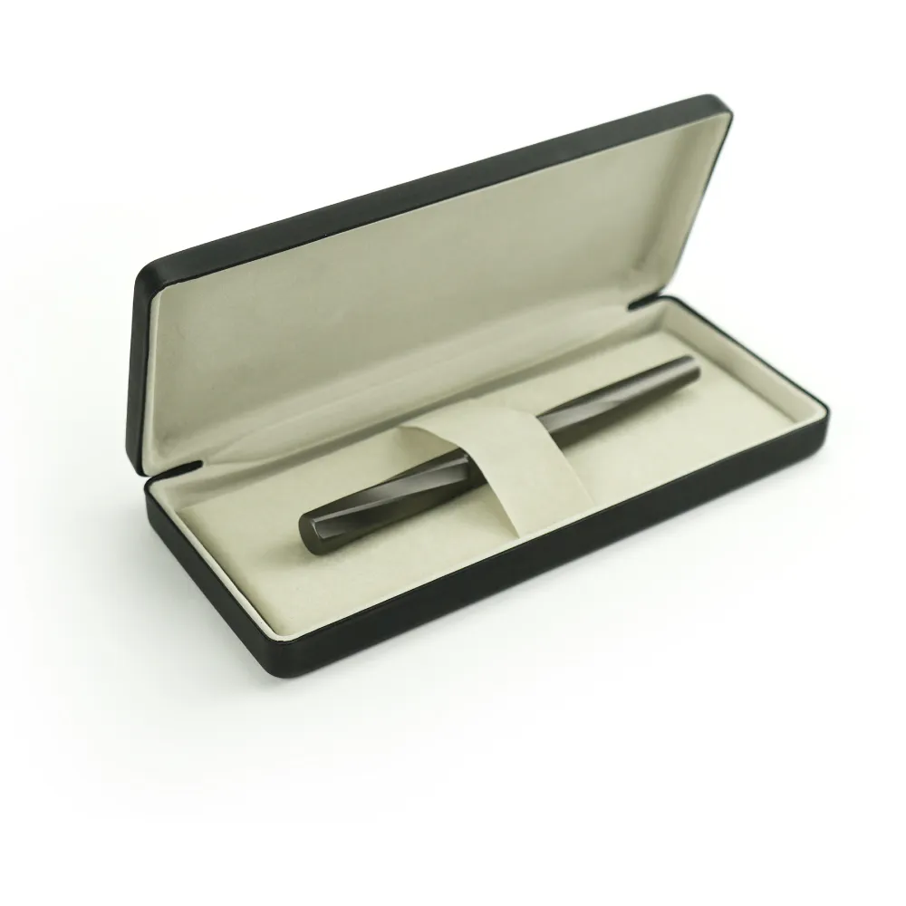 Rollerball Pens Swirl Design in Gunmetal Finish with PU Leather Box