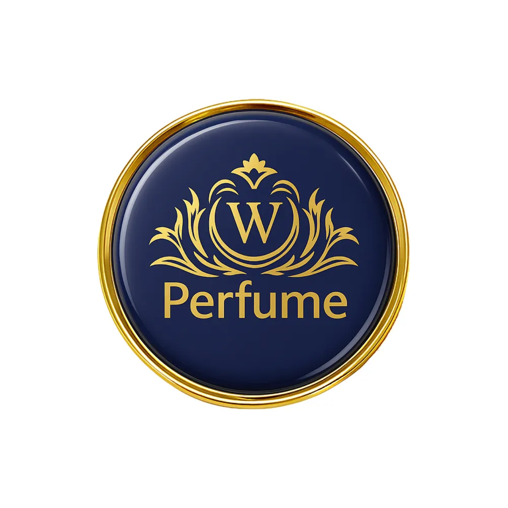 Gold Round Metal Badges with Magnet Attachment
