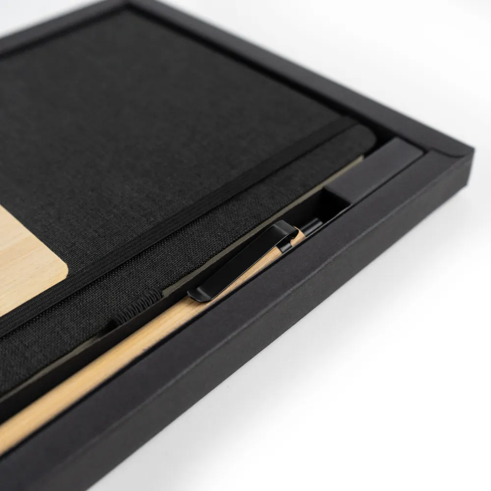 rPET and Bamboo Notebook with Pen Gift Sets