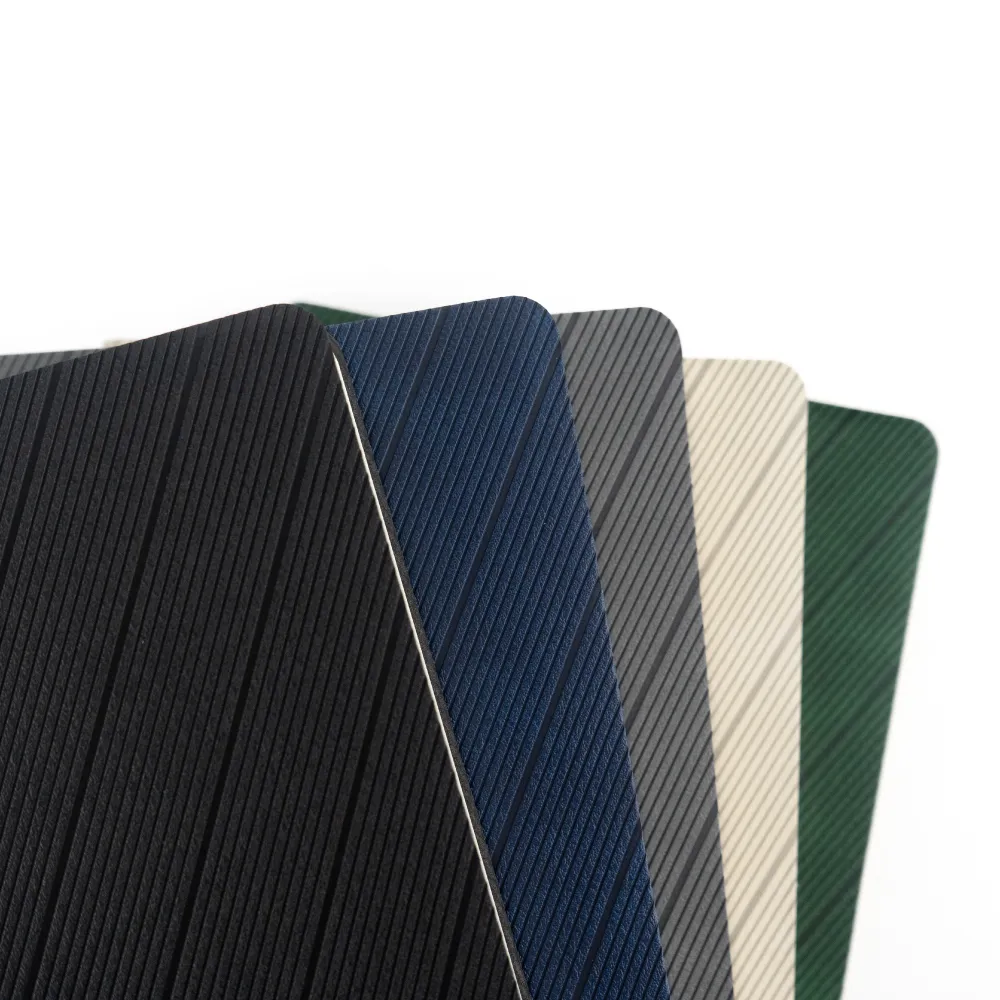 Soft PU Cover Notebooks in A5 Size with Metal Plate Bookmark