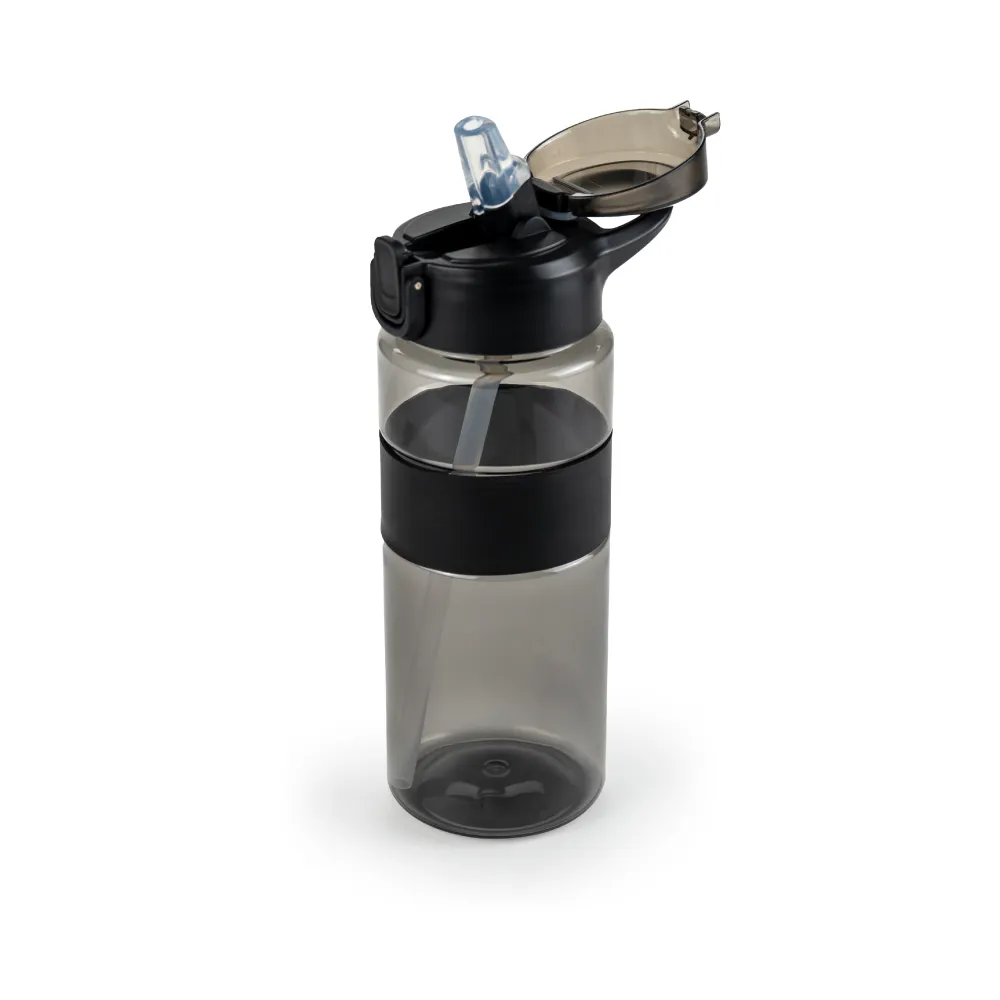 Eco-friendly Sports Bottles with Straw, 700ml in rPET Material