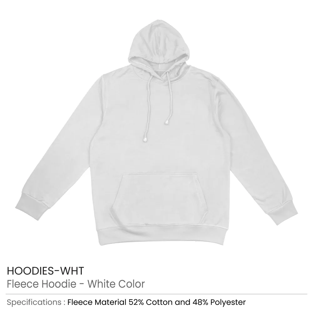 Fleece Hoodies Oversized Pullover in (S to 3XL) Sizes
