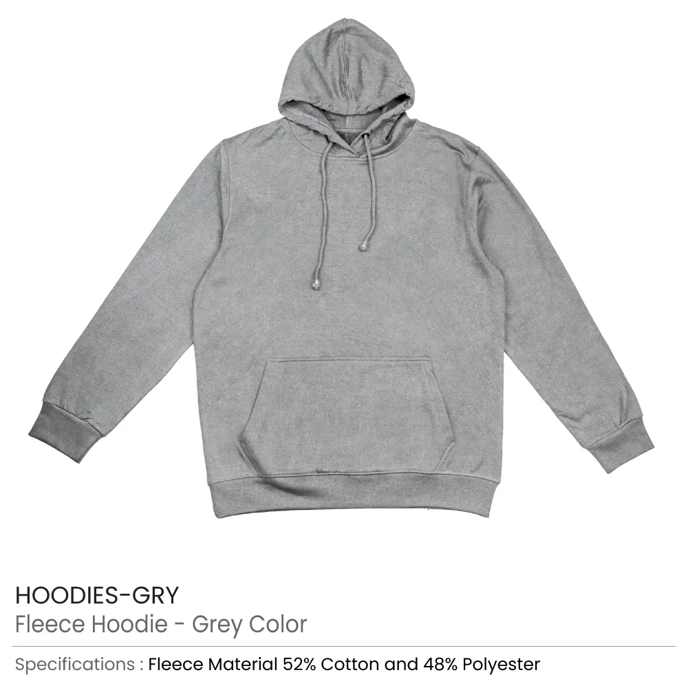 Fleece Hoodies Oversized Pullover in (S to 3XL) Sizes