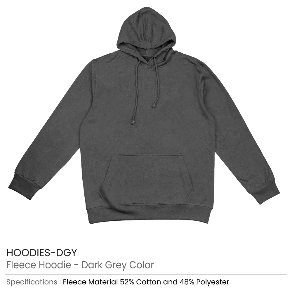 Fleece Hoodies Oversized Pullover in (S to 3XL) Sizes