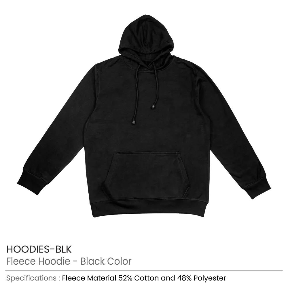 Fleece Hoodies Oversized Pullover in (S to 3XL) Sizes