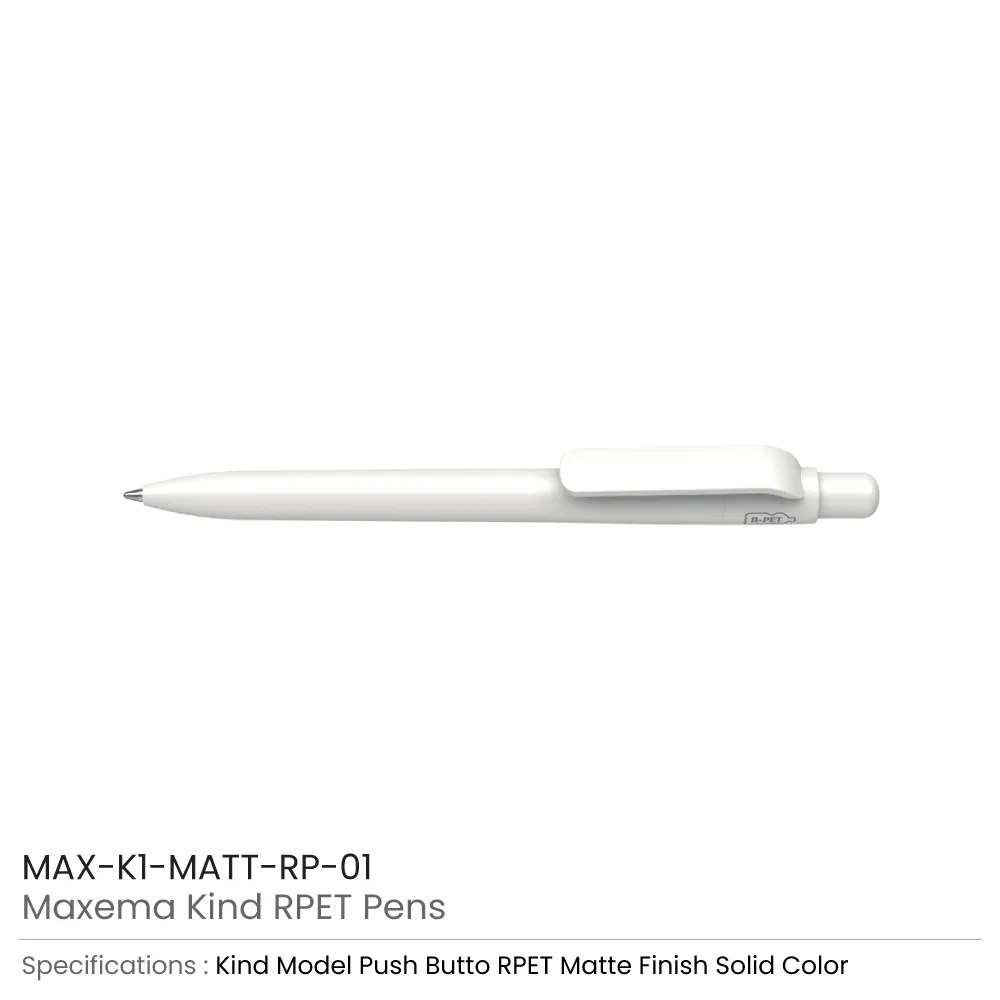 Maxema Kind rPET Pens, Matte Solid Color