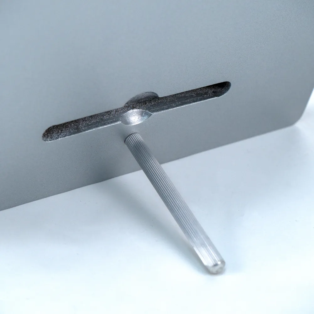 A4 Aluminum Award Plaques with Round Colored Plate and Stand