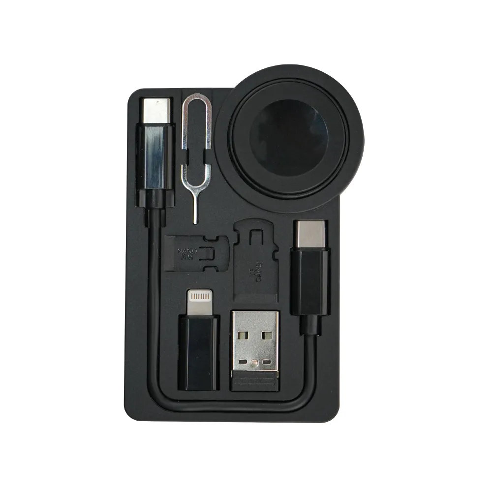 Charging Cable Kit (60W) with iWatch Charging Pad in PU Leather Pouch