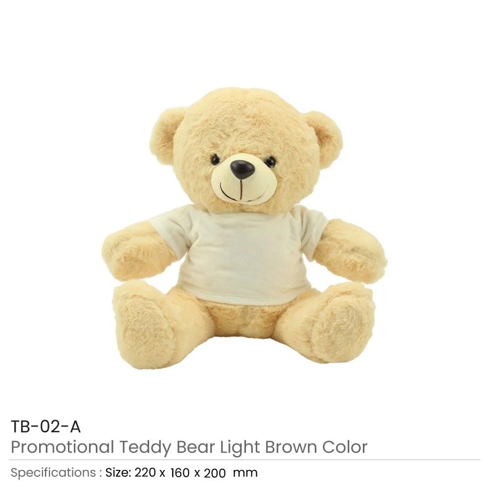 Promotional Teddy Bear Toys with Printable White Tshirt