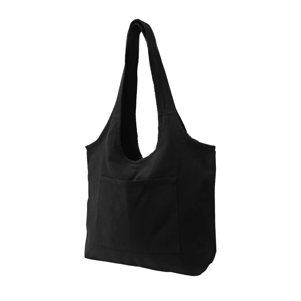 Cotton Hobo Bags with Front Pocket, 10 oz (340 GSM)