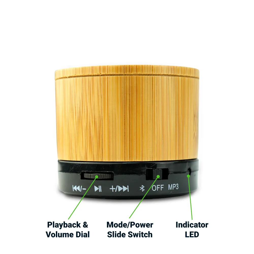 Bamboo Bluetooth Speakers V4.2