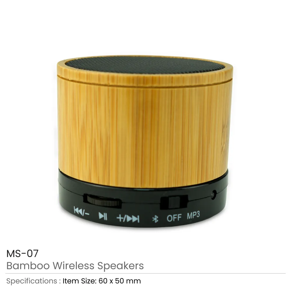 Bamboo Bluetooth Speakers V4.2