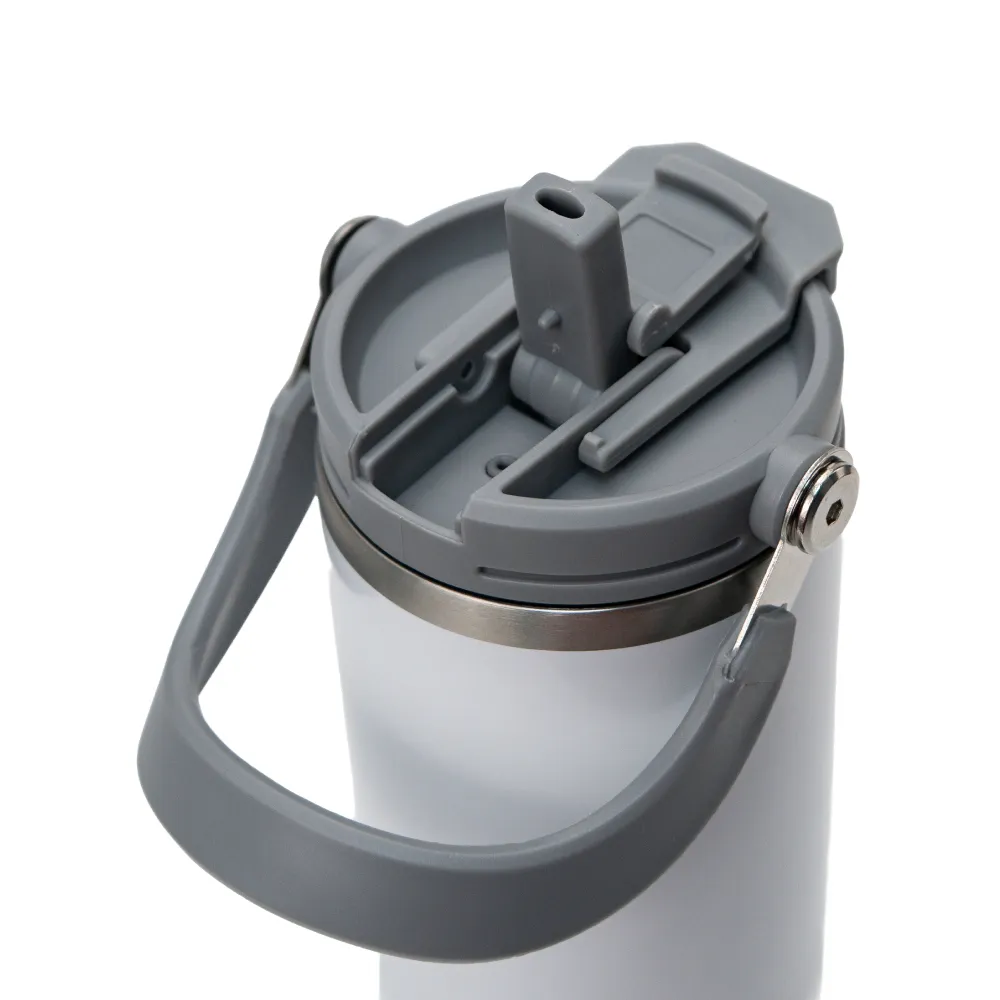 Tumbler with Handle and Straw SS Double Wall 900ml