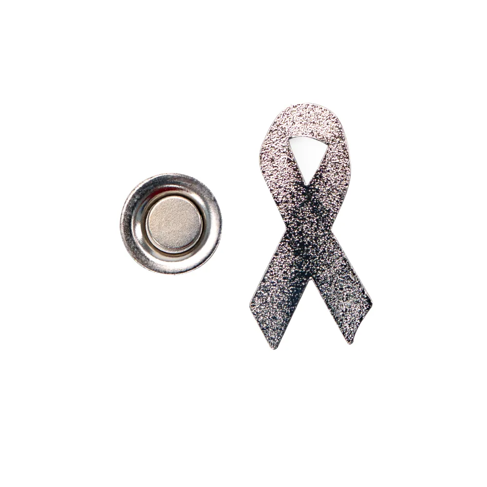 Prostate Cancer Awareness Logo Metal Badges with Magnet Attachment