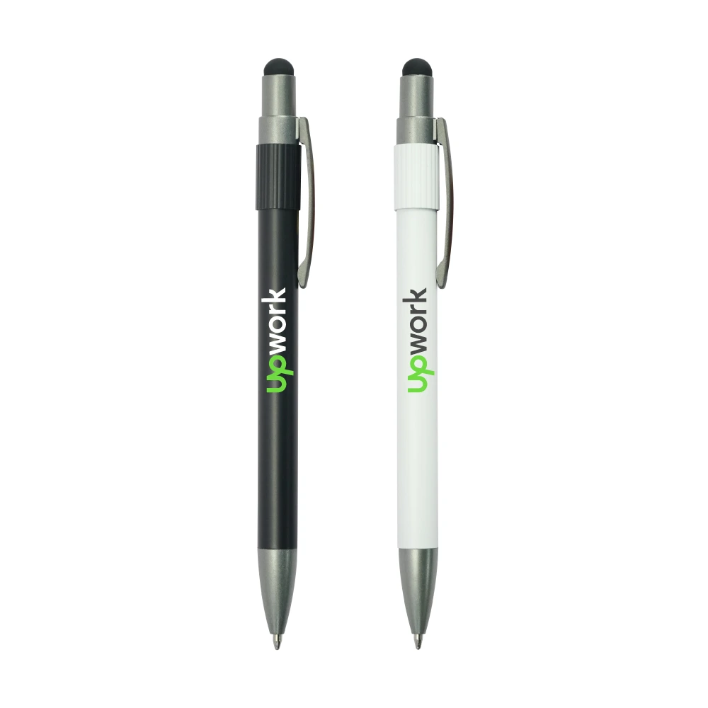 Stylus Metal Spinner Pens – Push Button (Blue Ink)