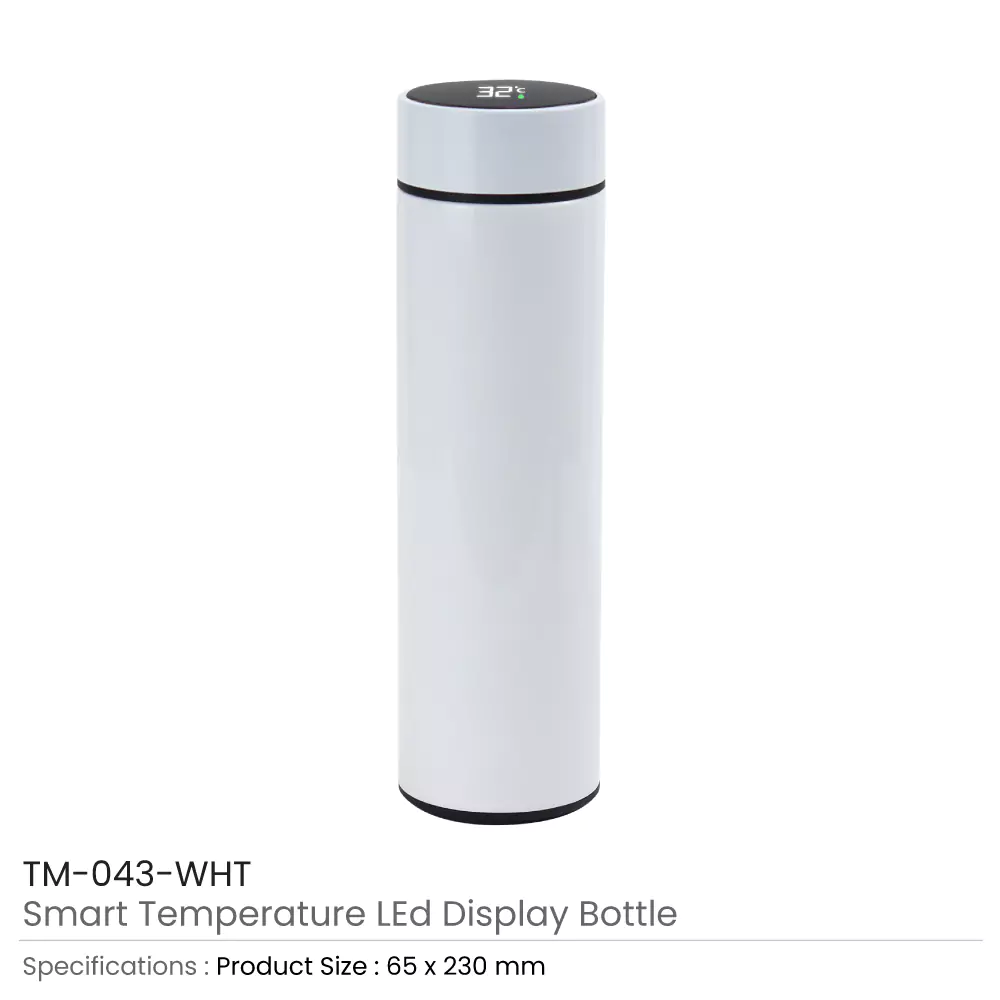 Double Wall Bottles with Temperature Display 500ml