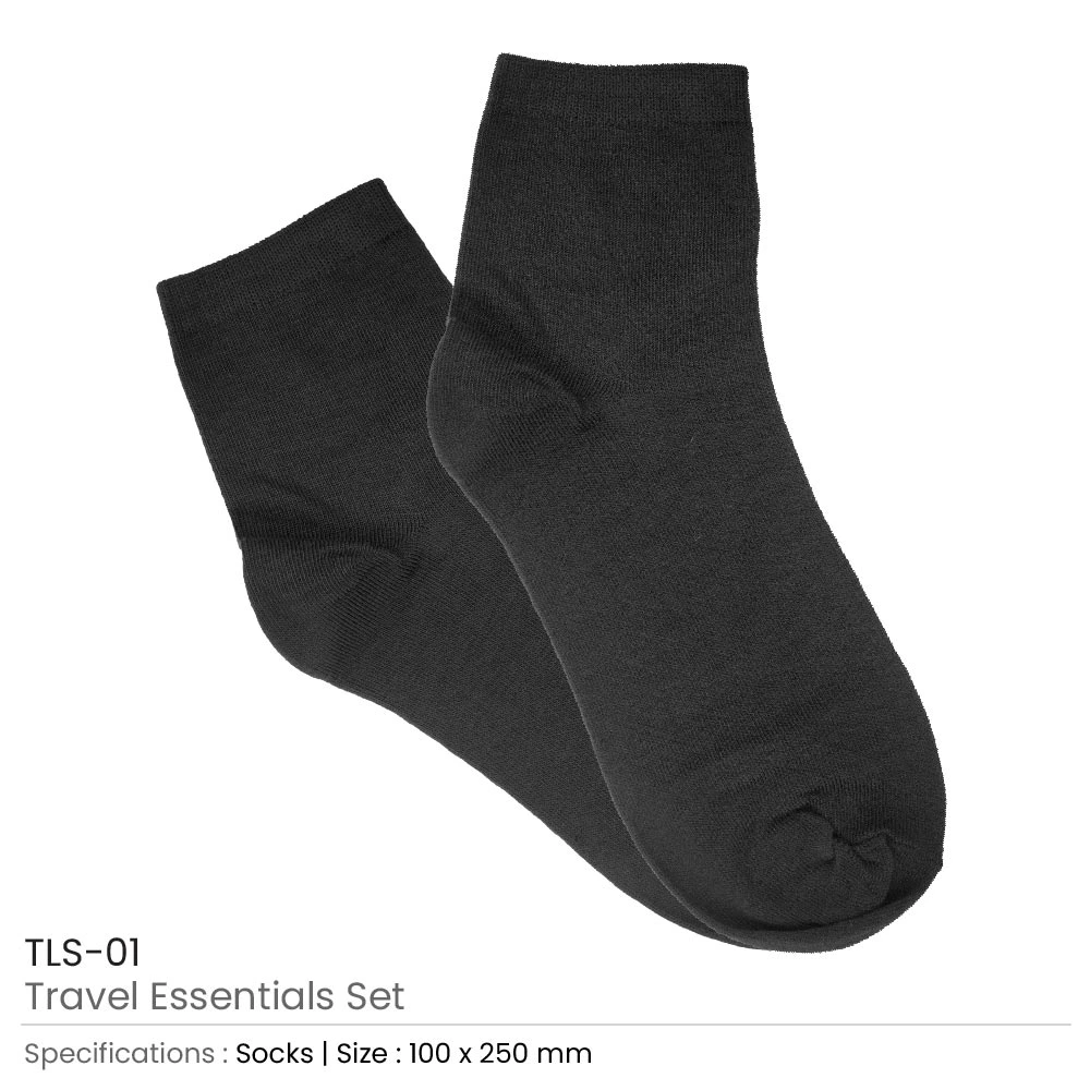 Travel Essential Set in Black Pouch
