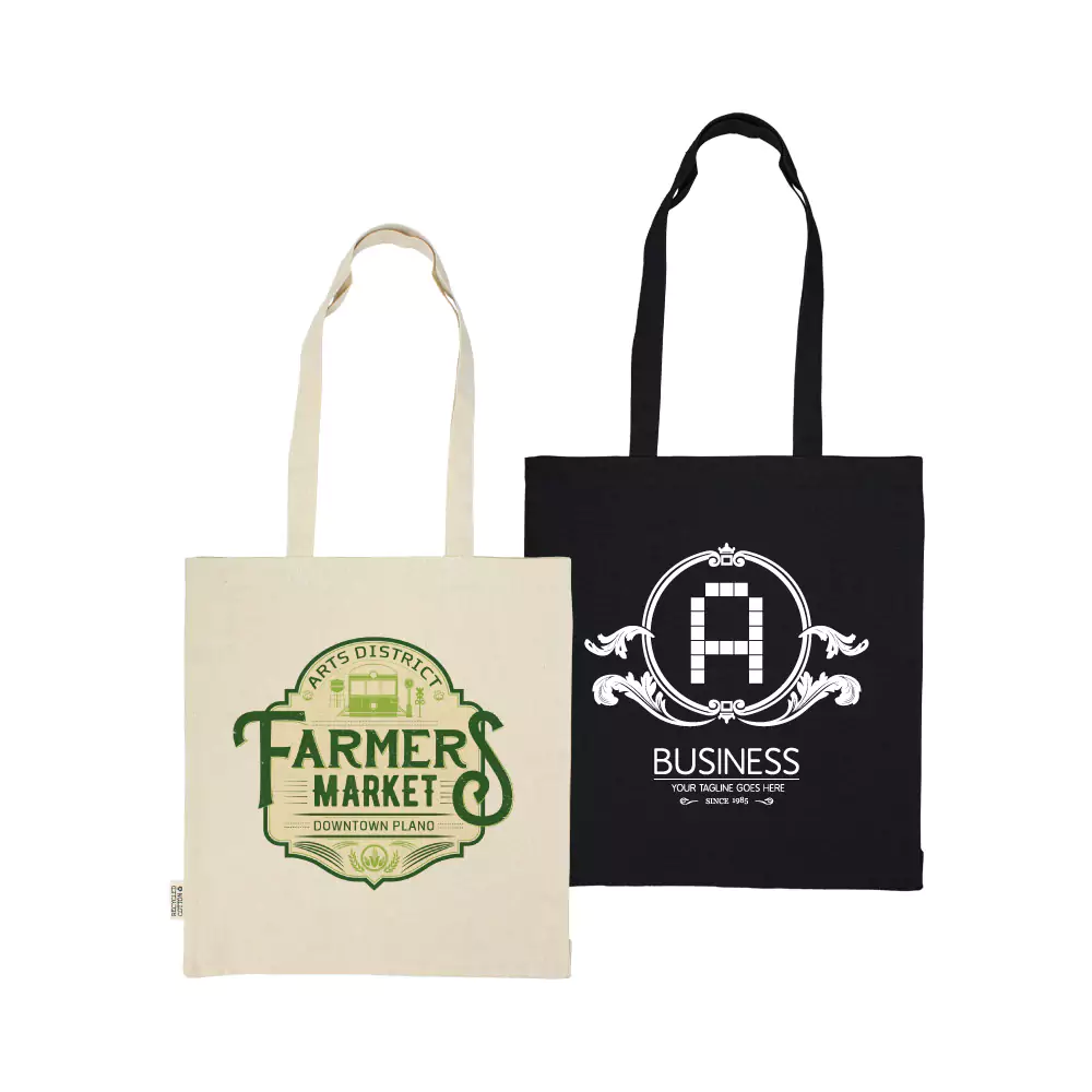 Recycled Cotton Tote Bags with Gusset 220 GSM