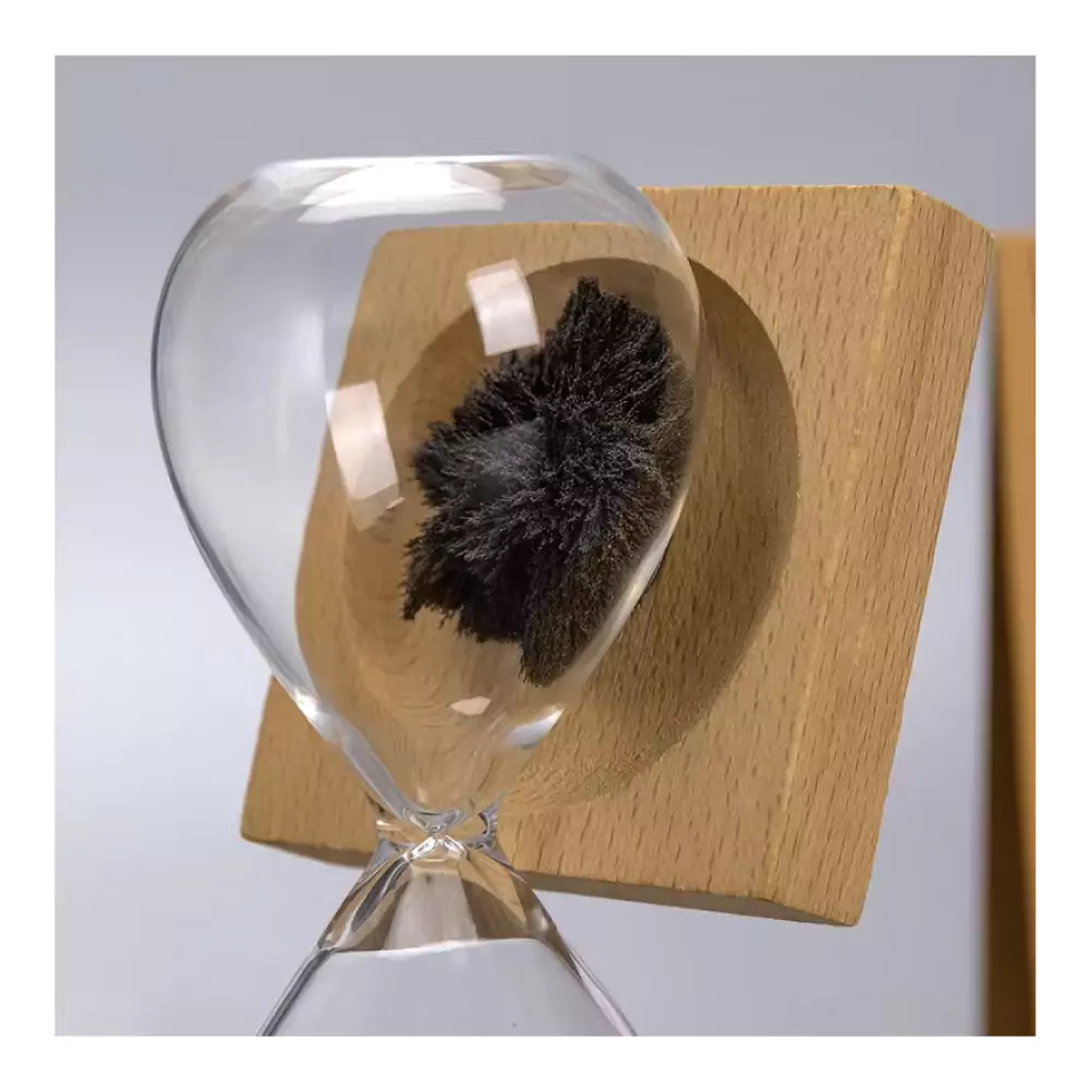 Magnetic Sand Timer with Wooden Base - 2 Minutes