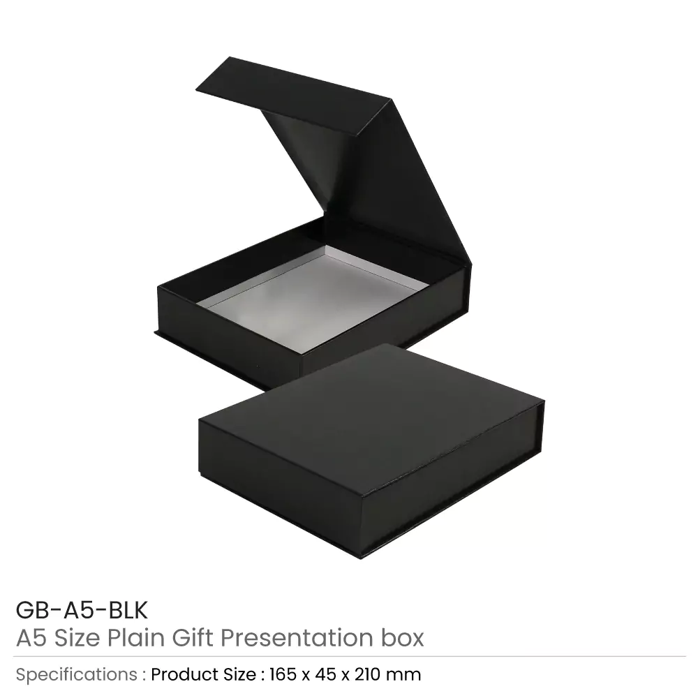 Plain Gift Packaging Box A5 Size with Magnetic Flap