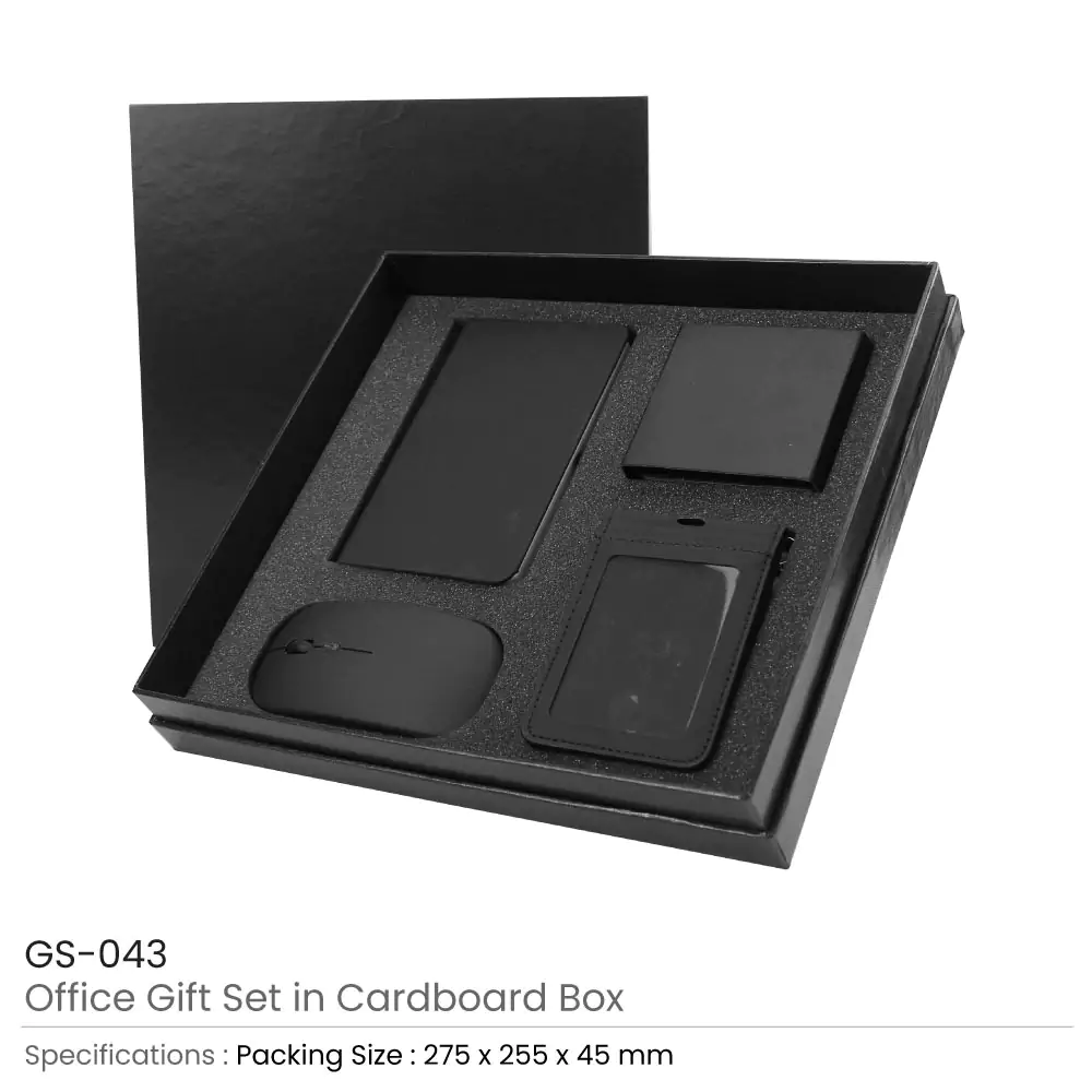 Office Gift Sets in a Black Cardboard Gift Box GS-043