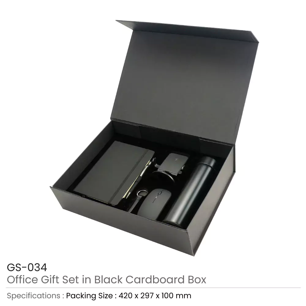 Office Gift Sets in a Black Cardboard Gift Box GS-034