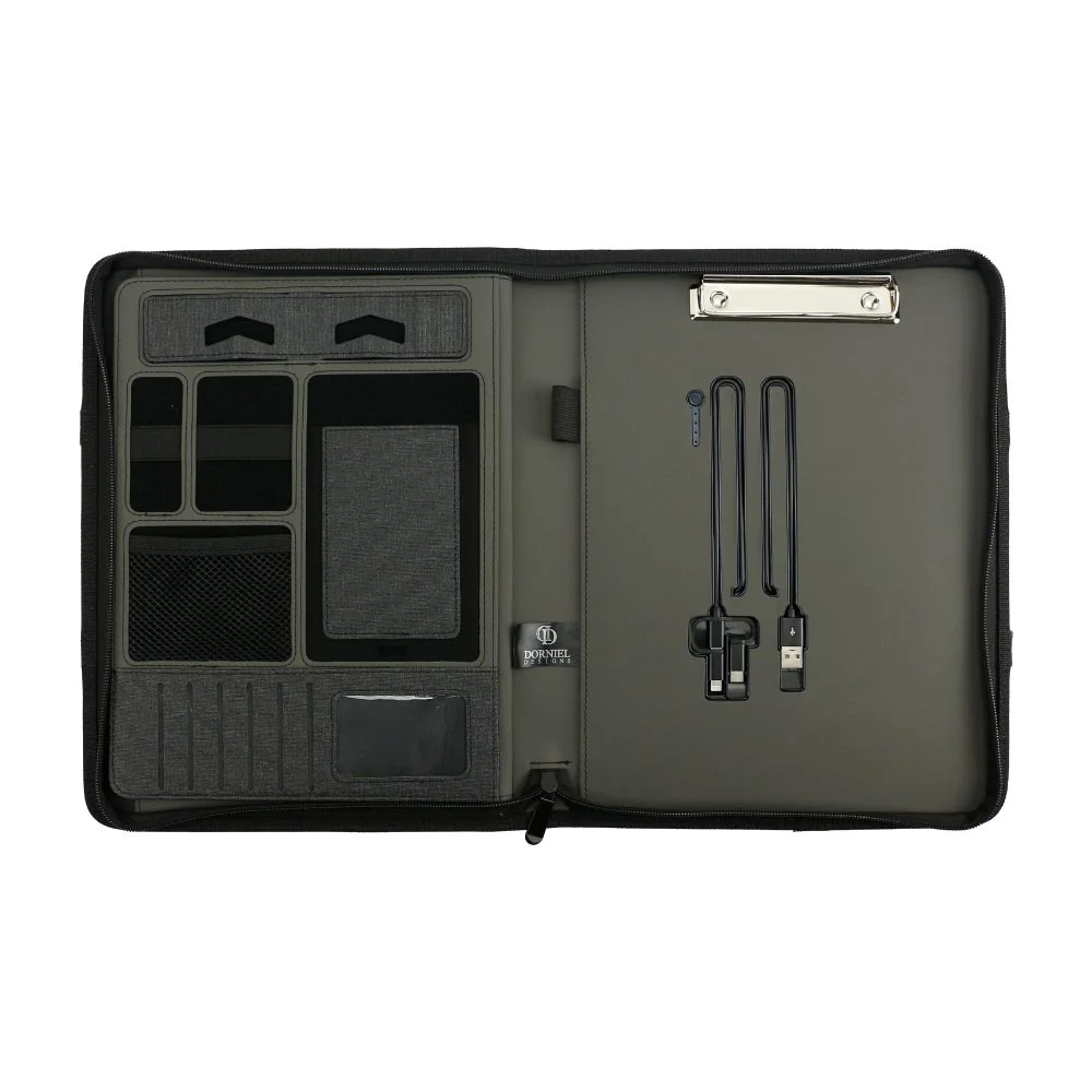 Dorniel Portfolio A4 with 8000mAh Powerbank and LED Logo