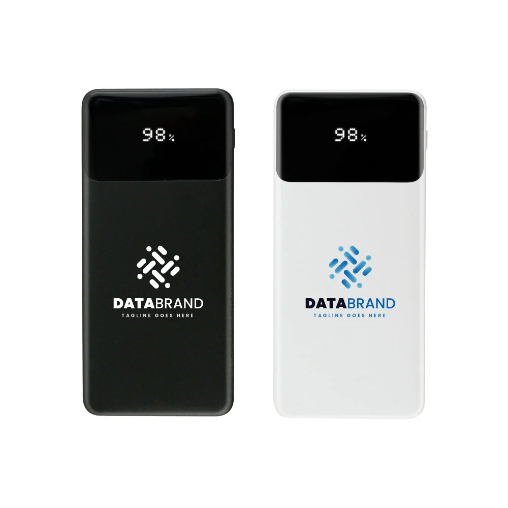 Powerbank with LED Screen 10,000 mAh & Built-in Cables