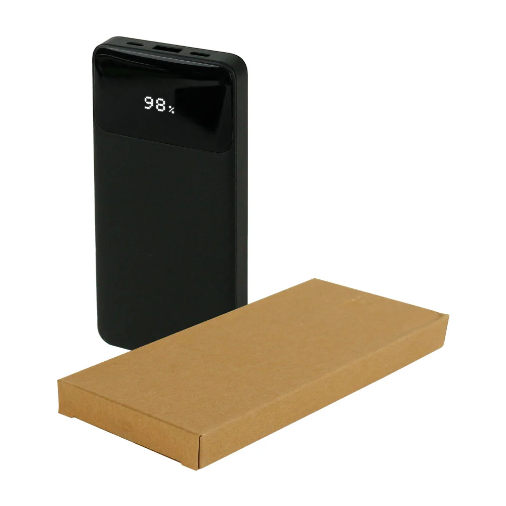 Powerbank with LED Screen 10,000 mAh & Built-in Cables