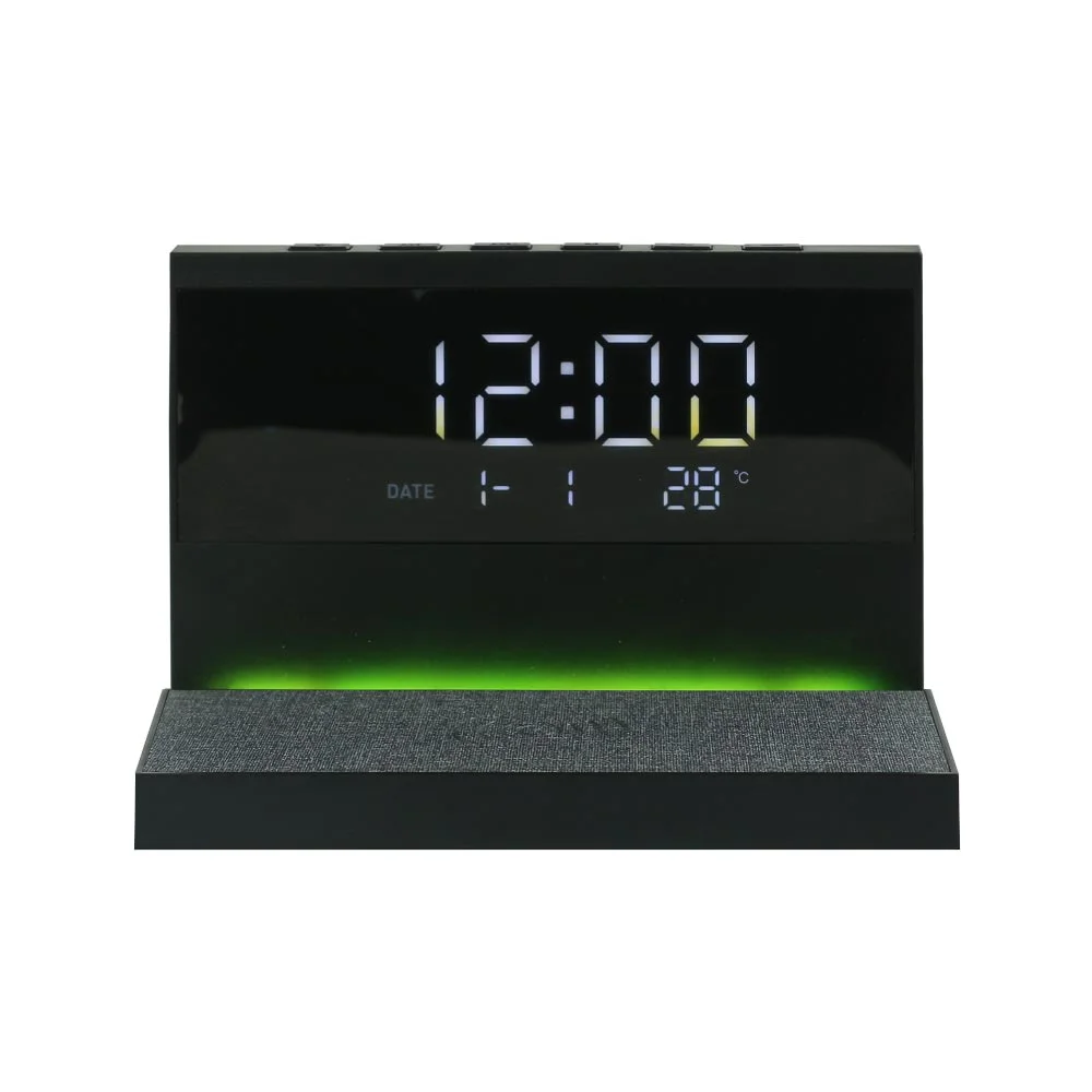 Dorniel Alarm Clock, 15W Wireless Charger and Night Light