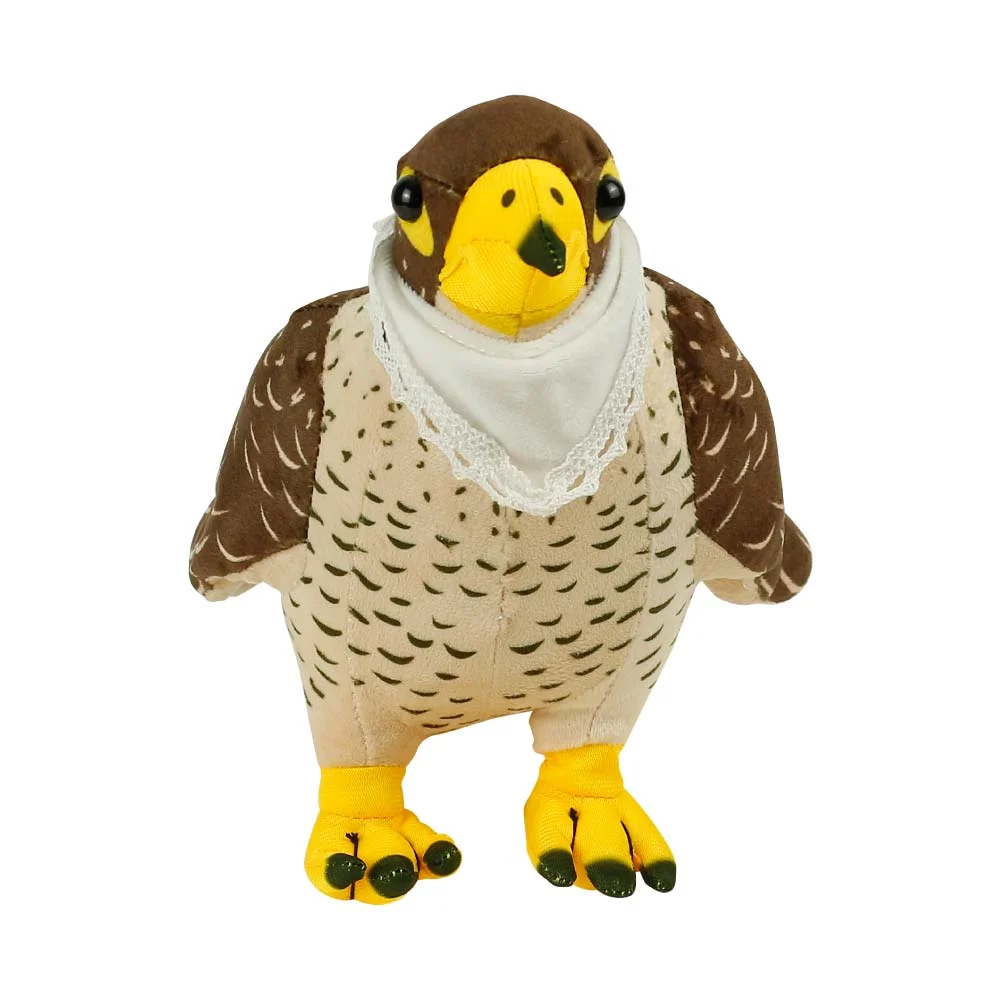 Falcon Plush Toys with White Scarf for Branding 22 cm