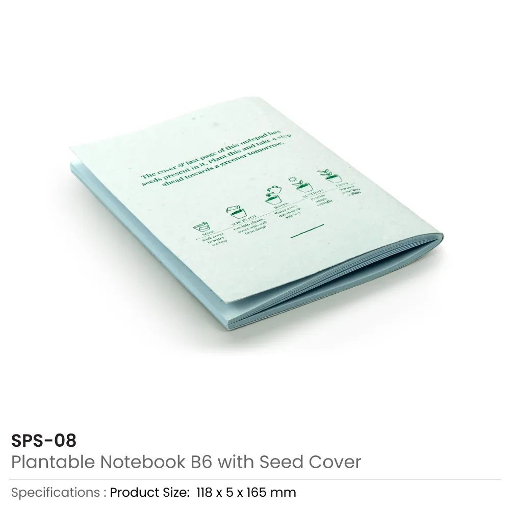 Plantable Notepads B6 with Wild Flower Seeds Covers