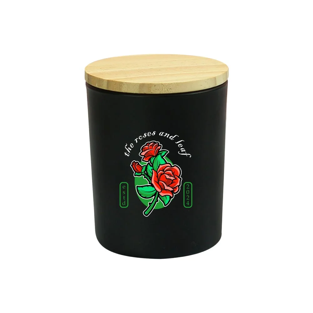 Scented Candles Arabian-Oud and Vanilla Fragrance in Glass Bottle