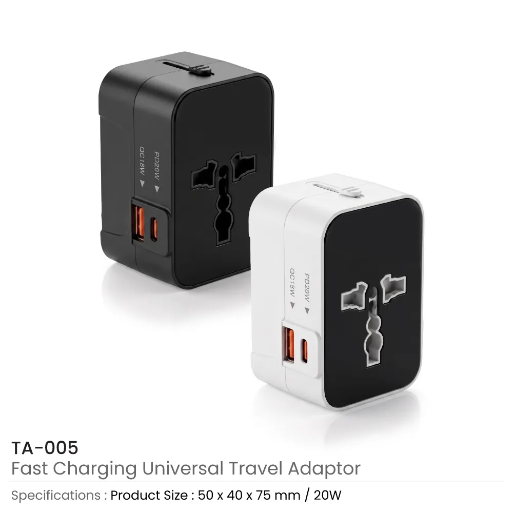 Fast Charging Universal Travel Adaptors 20W