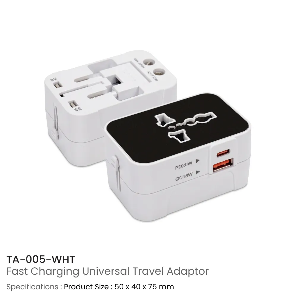 Fast Charging Universal Travel Adaptors 20W