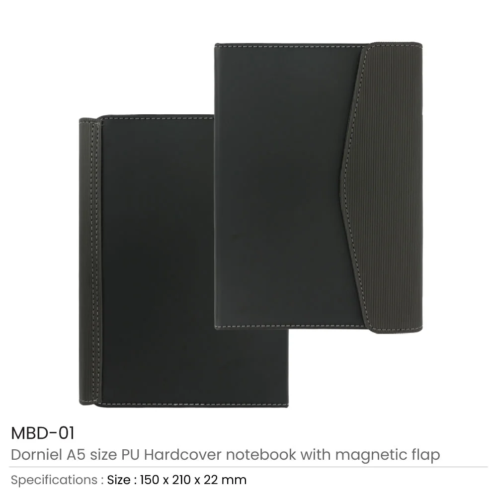 Dorniel A5 Size Notebooks PU Hardcover and Magnetic Flap