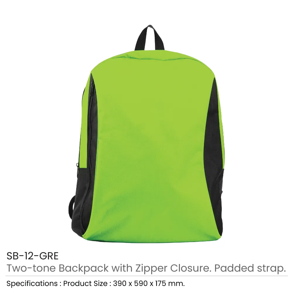 Two-toned Backpacks 600D Polyester Material